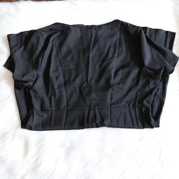 NEW Plus Size Black Beach Mini Cover Up Dress Size 2X - Picture 3 of 8